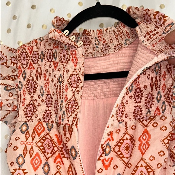 Aqua Red and Orange Patterned Size XS - Picture 5 of 13